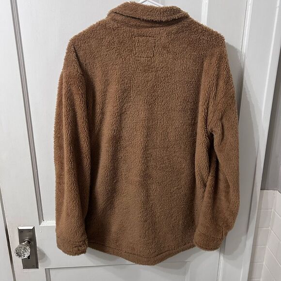 RSQ Tan Fleece button up - Picture 3 of 3